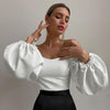 Lantern Sleeve off Shoulder Top