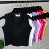 Pure Color Crop Top Tank