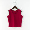 Pure Color Crop Top Tank