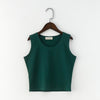 Pure Color Crop Top Tank