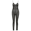 Mesh Leopard Jumpsuit