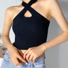 Knitted Off Shoulder Crop Top