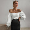 Lantern Sleeve off Shoulder Top