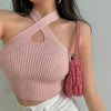 Knitted Off Shoulder Crop Top