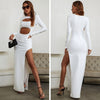 Hollow Out O Neck Bodycon Bandage Dress